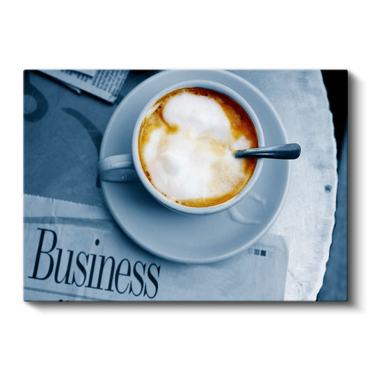 Kahve Keyfi - Kremsi Köpüklü Latte Kanvas Tablo