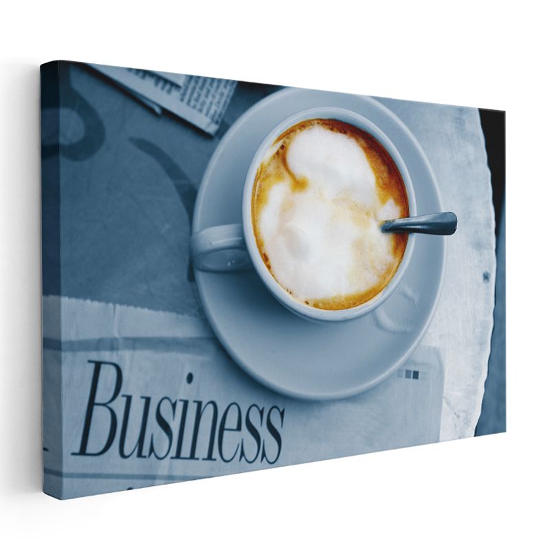Kahve Keyfi - Kremsi Köpüklü Latte Kanvas Tablo