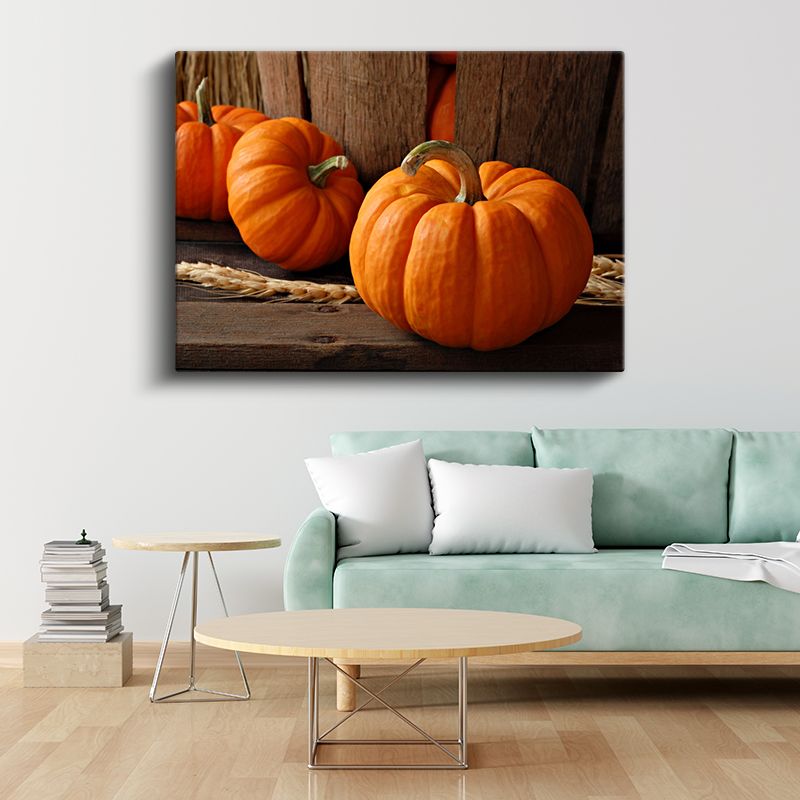 Balkabağı - Turuncu Sonbahar Lezzeti Kanvas Tablo