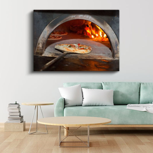 Taş Fırın Pizza - Geleneksel İtalyan Lezzeti Kanvas Tablo
