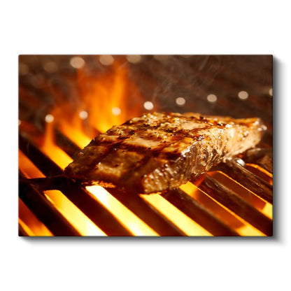 Izgara Et - Ateşte Pişen Lezzet Kanvas Tablo