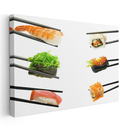 Suşi Çeşitleri - Japon Mutfağı Kanvas Tablo