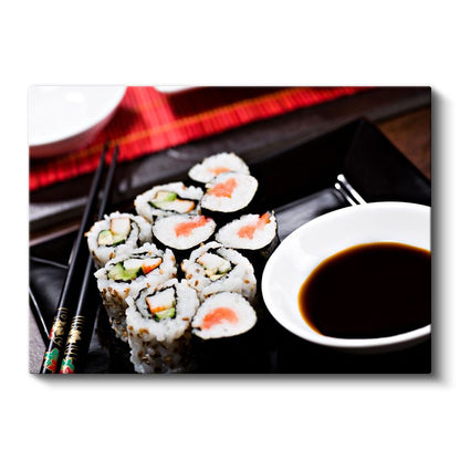 Sushi Tabağı - Geleneksel Japon Lezzeti Kanvas Tablo