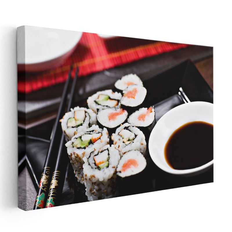 Sushi Tabağı - Geleneksel Japon Lezzeti Kanvas Tablo