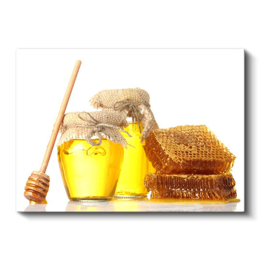 Bal Hazinesi - Altın Renkli Tatlı Lezzet Kanvas Tablo
