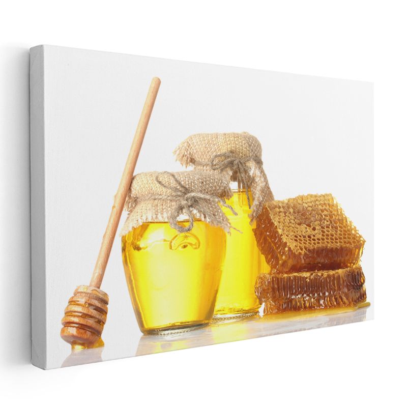 Bal Hazinesi - Altın Renkli Tatlı Lezzet Kanvas Tablo