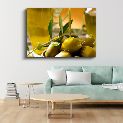 Zeytin Şöleni - Akdeniz'in Yeşil Altını Kanvas Tablo