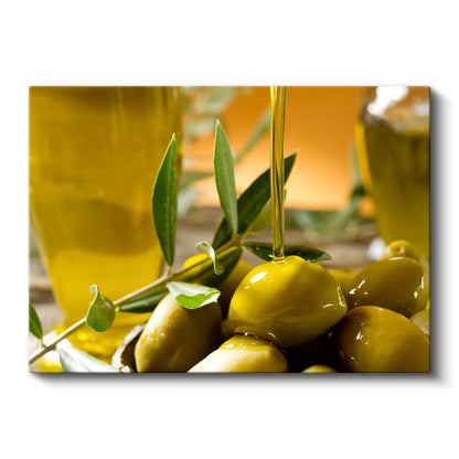 Zeytin Şöleni - Akdeniz'in Yeşil Altını Kanvas Tablo