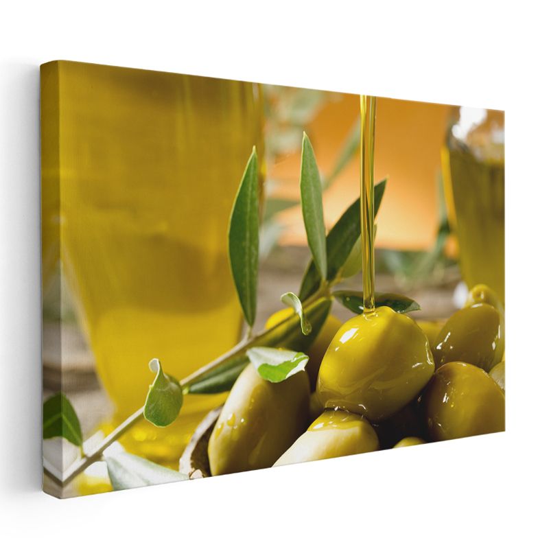Zeytin Şöleni - Akdeniz'in Yeşil Altını Kanvas Tablo