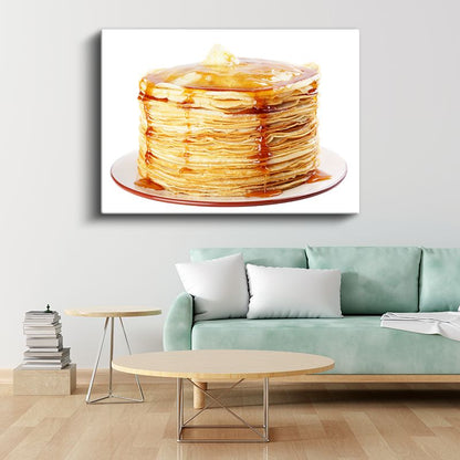 Krep Yığını - Ballı Tatlı Katmanlar Kanvas Tablo