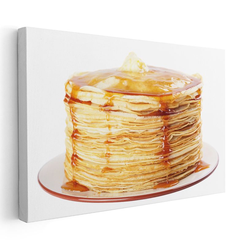 Krep Yığını - Ballı Tatlı Katmanlar Kanvas Tablo