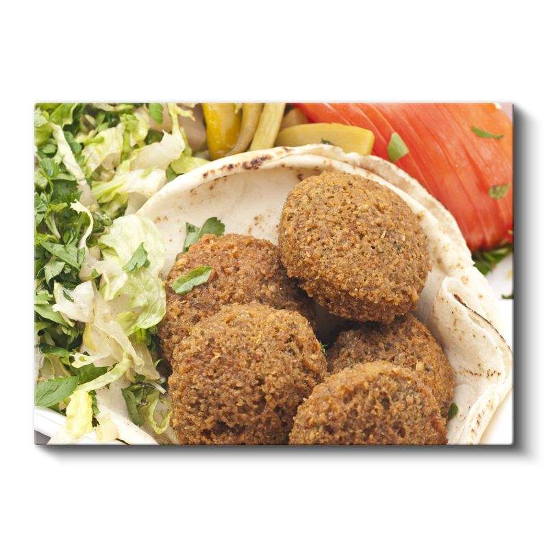 Falafel Tabağı - Nohutlu Ortadoğu Lezzeti Kanvas Tablo