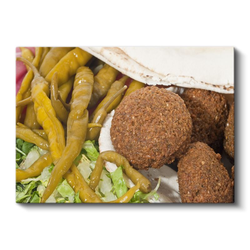 Falafel Şöleni - Baharatlı Nohut Köfteleri Kanvas Tablo