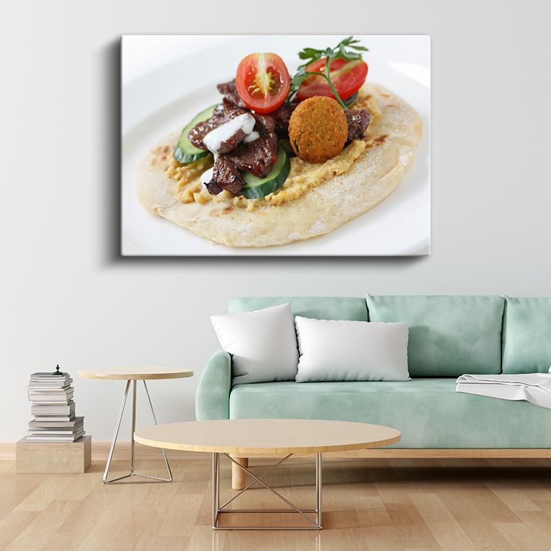 Humuslu Pide - Ortadoğu Mutfağının İncisi Kanvas Tablo