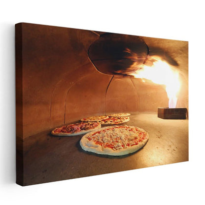 İtalyan Pizzası - Taş Fırında Geleneksel Lezzet Kanvas Tablo