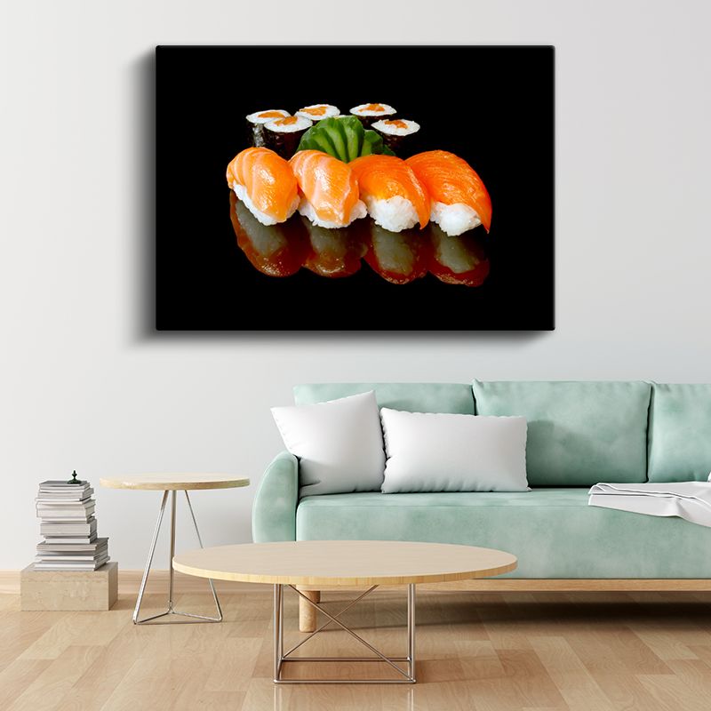 Somon Nigiri - Zarif Japon Mutfağı Sunumu Kanvas Tablo