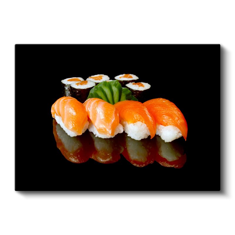 Somon Nigiri - Zarif Japon Mutfağı Sunumu Kanvas Tablo
