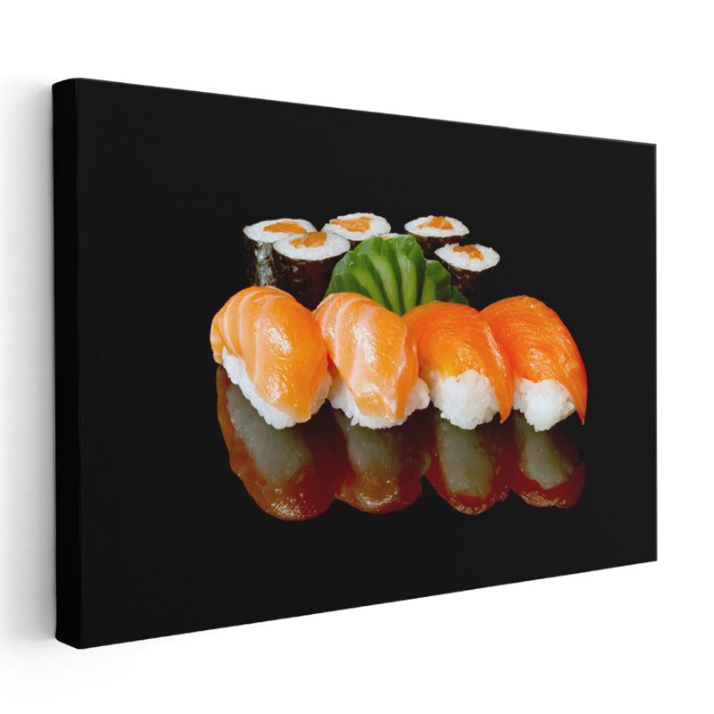 Somon Nigiri - Zarif Japon Mutfağı Sunumu Kanvas Tablo