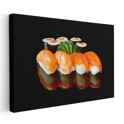 Somon Nigiri - Zarif Japon Mutfağı Sunumu Kanvas Tablo