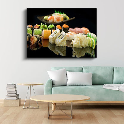 Lüks Suşi Koleksiyonu - Şef Özel Hazırlama Tekniği Kanvas Tablo