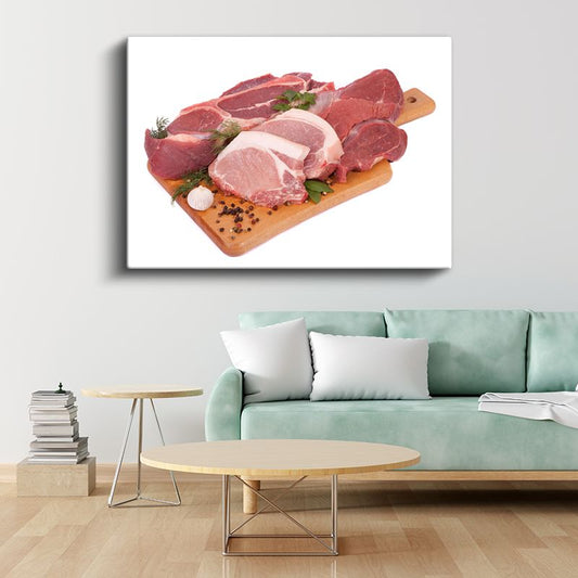 Taze Et Çeşitleri - Gurme Kesim Seçkisi Kanvas Tablo