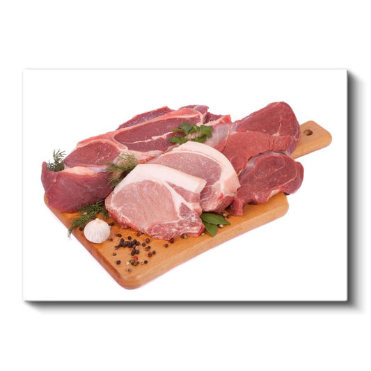 Taze Et Çeşitleri - Gurme Kesim Seçkisi Kanvas Tablo