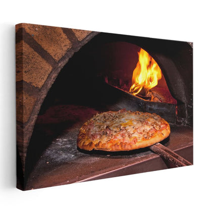 Taş Fırın Pizza - Geleneksel İtalyan Lezzeti Kanvas Tablo