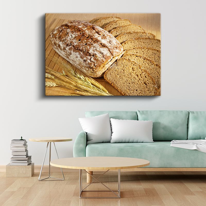 Tam Buğday Ekmeği - Sağlıklı Beslenme Kanvas Tablo