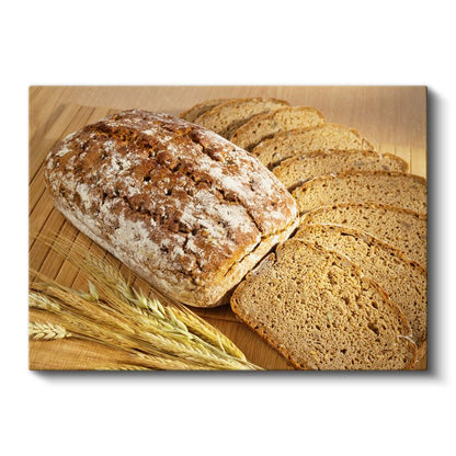 Tam Buğday Ekmeği - Sağlıklı Beslenme Kanvas Tablo