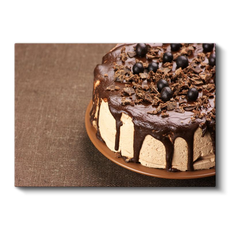 Çikolatalı Pasta - Kakaolu Tatlı Ziyafeti Kanvas Tablo