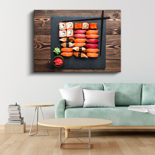 Suşi Çeşitleri - Geleneksel Japon Lezzetleri Kanvas Tablo