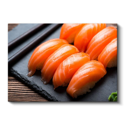 Somon Nigiri - Taze Deniz Ürünleri Kanvas Tablo