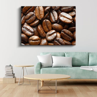 Kahve Çekirdekleri - Aromalı Kahvaltı Keyfi Kanvas Tablo