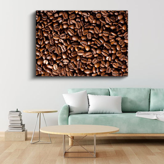 Kavrulmuş Kahve - Zengin Aroma Kanvas Tablo
