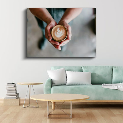 Latte Art - Kahve Sanatı Kanvas Tablo