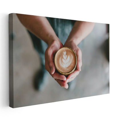 Latte Art - Kahve Sanatı Kanvas Tablo