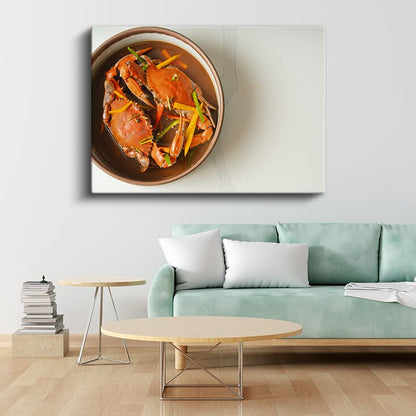 Baharatlı Yengeç - Asya Mutfağı Lezzeti Kanvas Tablo