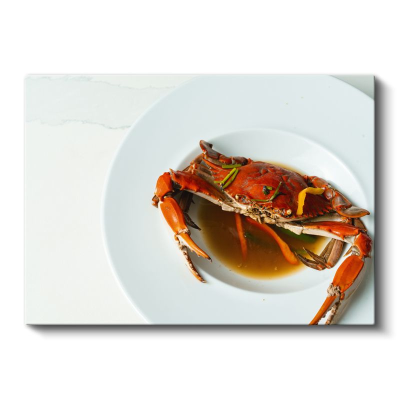 Soslu Yengeç - Deniz Mahsulleri Ziyafeti Kanvas Tablo