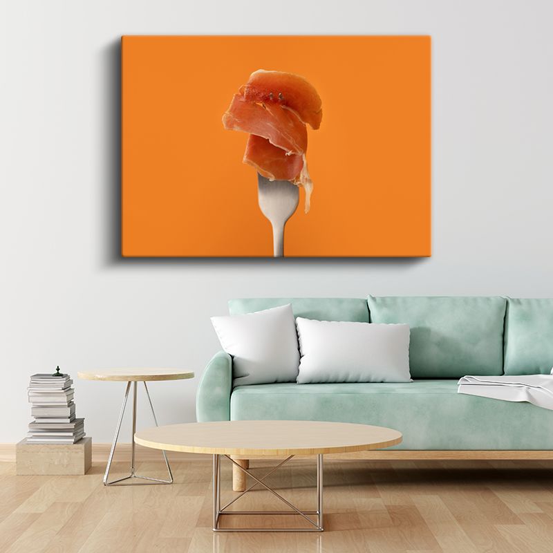 Akdeniz Lezzeti - Çataldaki Prosciutto Kanvas Tablo