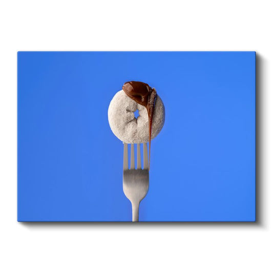 Tatlı Düşkünleri - Çikolatalı Donut Kanvas Tablo