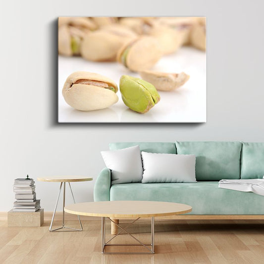 Doğal Atıştırmalık - Antep Fıstığı Çekimi Kanvas Tablo