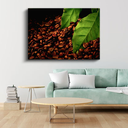 Kahve Çekirdekleri - Taze Kavrulmuş Aromalı Taneler Kanvas Tablo
