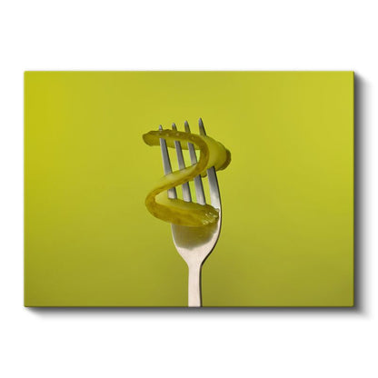 Spiral Makarna - Çatalda Dans Eden İtalyan Lezzeti Kanvas Tablo