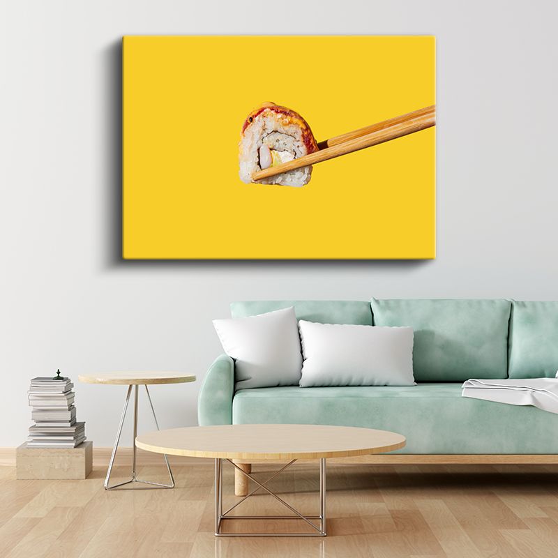 Sushi Sanatı - Çubukla Tutulmuş Japon Lezzeti Kanvas Tablo