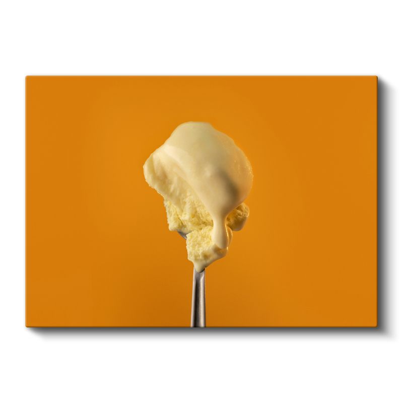 Kremsi Dondurma - Kaşıkta Eriyen Tatlı Kanvas Tablo