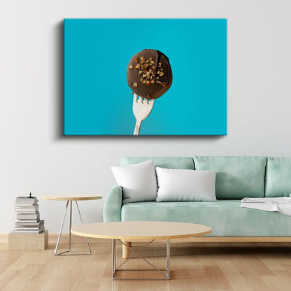 Çikolatalı Top - Fındıklı Tatlı Lezzeti Kanvas Tablo