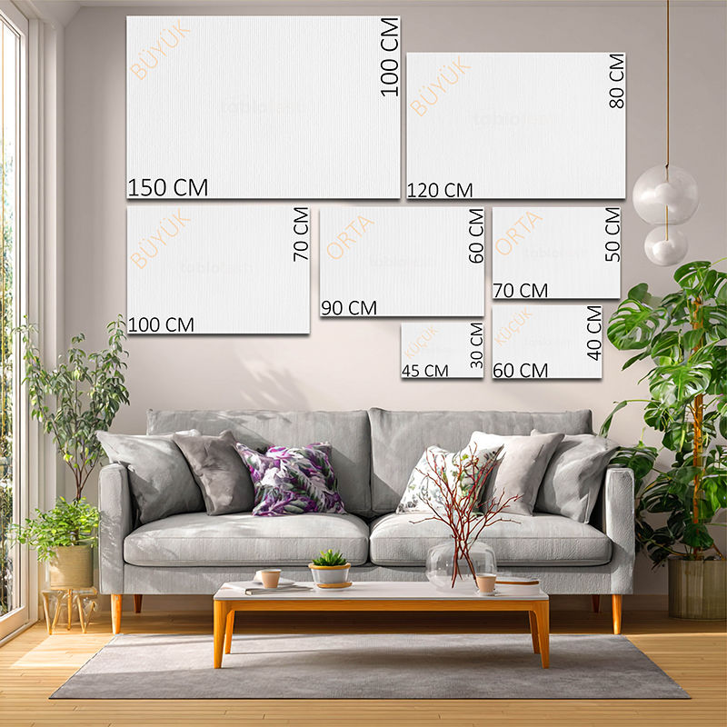 Yatay Kanvas Tablo Klasik Ford Izgara Detayı Sokak Araba Tablosu Ev Ofis Duvar Dekoru