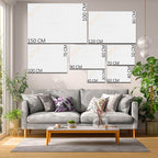 Yatay Kanvas Tablo Çin Seddi Dağ Manzarası Şehir Mimari Tablo Ev Ofis Duvar Dekoru