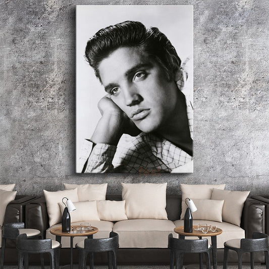 Elvis Presley - Rock'n Roll Efsanesi Kanvas Tablo