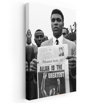 Muhammad Ali - Efsanevi Boksör Portresi Kanvas Tablo